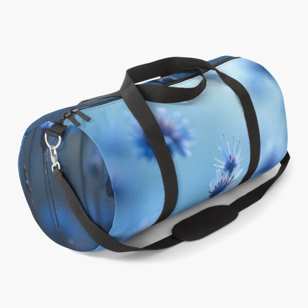 Item preview, Dreamy Blue Wildflowers Field Soft Bokeh Botanical Photography designed and sold by LYAN-STORE.