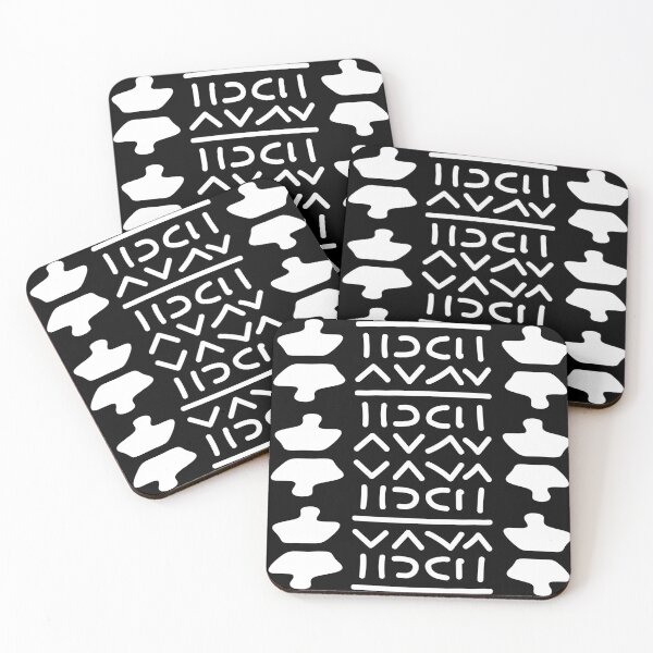 Item preview, Geometric Bogolan Pattern – Earth-Colored Triangles designed and sold by Wolagno.