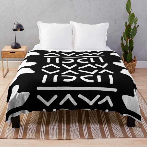 Item preview, Geometric Bogolan Pattern – Earth-Colored Triangles designed and sold by Wolagno.