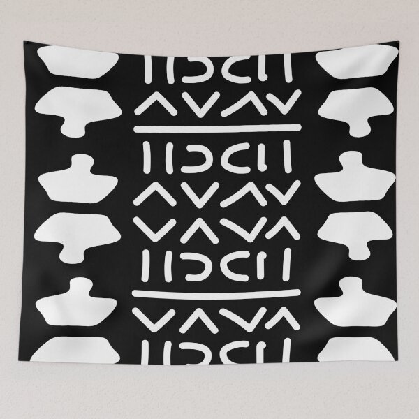 Item preview, Geometric Bogolan Pattern – Earth-Colored Triangles designed and sold by Wolagno.
