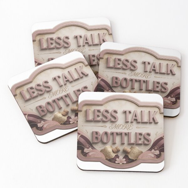 Item preview, Cool Colorful LESS TALK MORE BOTTLES designed and sold by dazzlemakers.