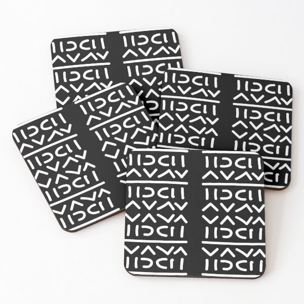 Item preview, Geometric Bogolan Pattern – Earth-Colored Triangles designed and sold by Wolagno.