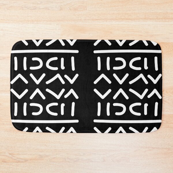 Item preview, Geometric Bogolan Pattern – Earth-Colored Triangles designed and sold by Wolagno.