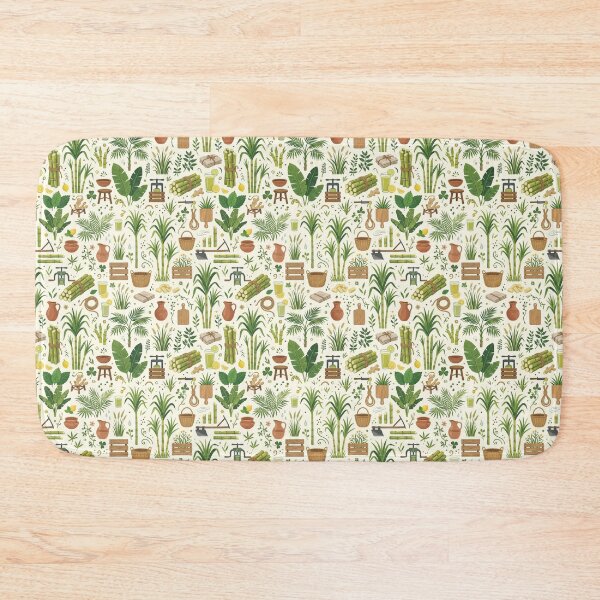 Item preview, Tropical Sugarcane Harvest Seamless Pattern – Farm-to-Table Botanical Print designed and sold by OpenDreamArts.