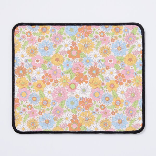 Item preview, Retro 70s Wildflower Flower Garden Pattern designed and sold by Zaya_art.