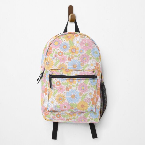 Item preview, Retro 70s Wildflower Flower Garden Pattern designed and sold by Zaya_art.