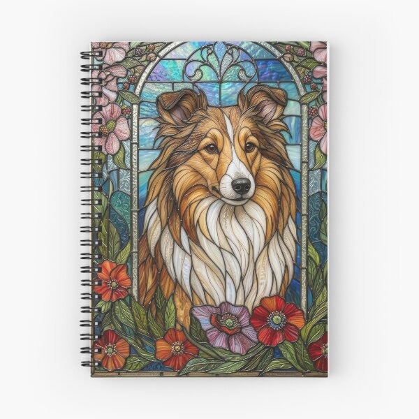 Item preview, Shetland Sheepdog Stained Glass Art Panel designed and sold by pinkal.