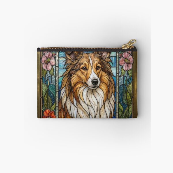 Item preview, Shetland Sheepdog Stained Glass Art Panel designed and sold by pinkal.