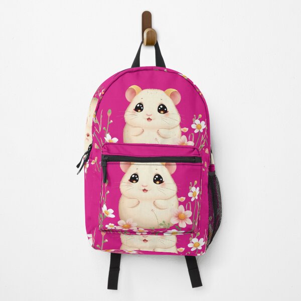 Item preview, cute hamster with some flowers background designed and sold by Dellen-Art.