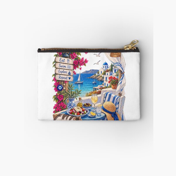 Item preview, Greek Island Summer – Eat, Swim, Explore, Repeat designed and sold by Moonroot Studio.