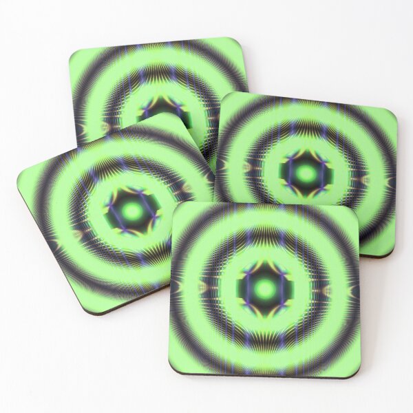 Item preview, Abstract Pattern "Space Architecture. "Green sun" designed and sold by Gluecknika.