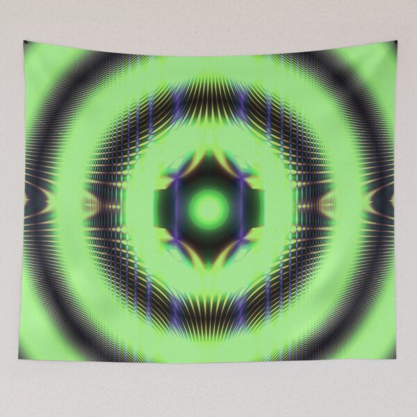 Item preview, Abstract Pattern "Space Architecture. "Green sun" designed and sold by Gluecknika.