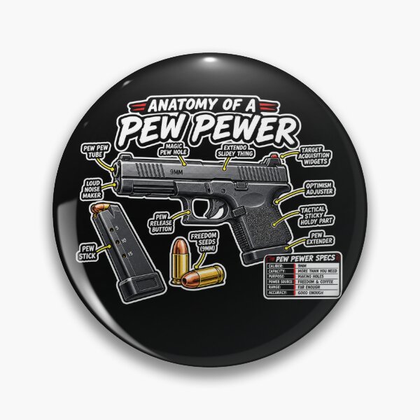 Item preview, Anatomy Of A Pew Pewer Gun Lovers designed and sold by super-think.