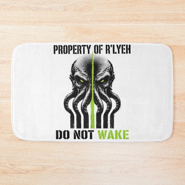 Item preview, Property of R'lyeh – Do Not Wake Cthulhu designed and sold by Fenay Designs.