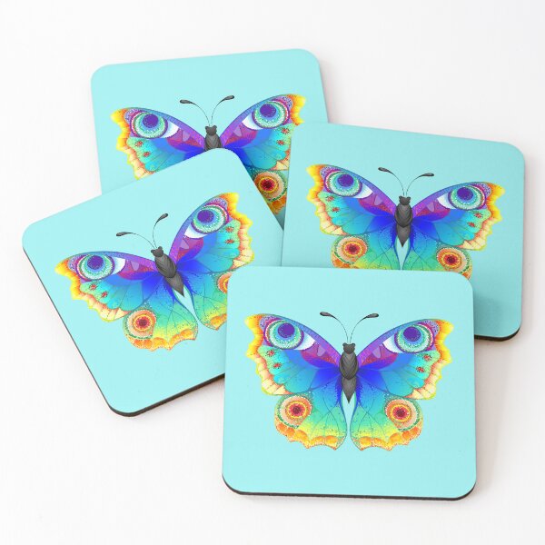 Item preview, Psychedelic Peacock Eye Butterfly Vivid Cosmic Nature designed and sold by SolutionsArt.
