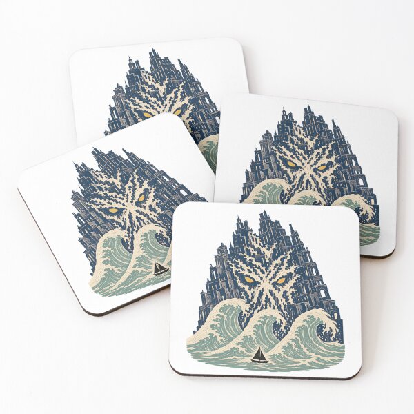 Item preview, Lovecraft R'lyeh Rising – Waves Over the Sunken City designed and sold by Fenay Designs.