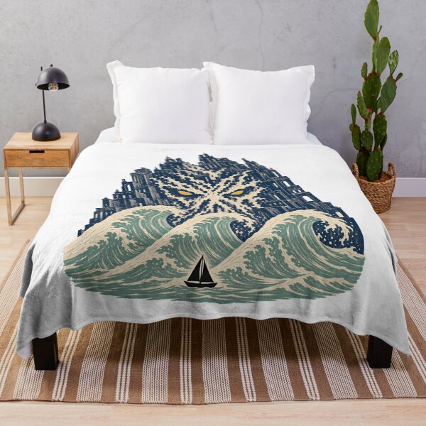 Item preview, Lovecraft R'lyeh Rising – Waves Over the Sunken City designed and sold by Fenay Designs.