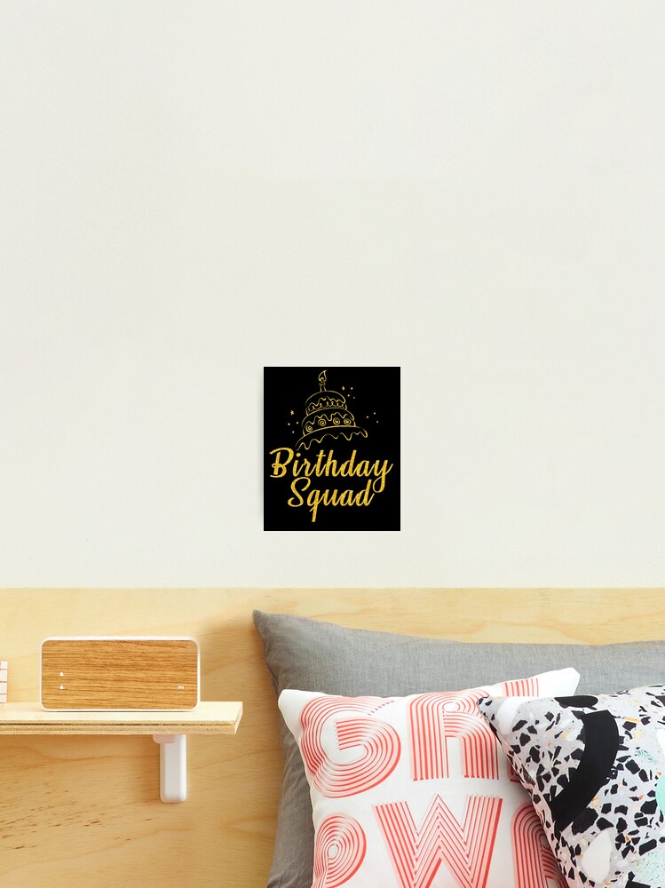 Birthday Squad Party Gold Cake Candle Star T-Shirt Birthday Squad Party Gold Cake Candle Star T-Shirt