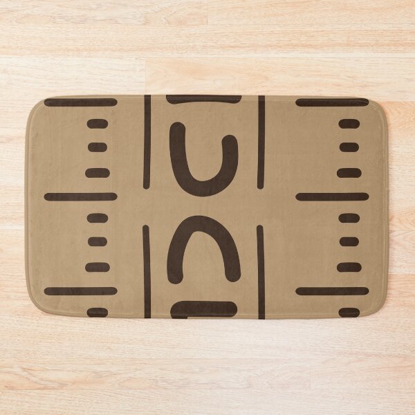Item preview, Geometric Bogolan Pattern – Earth-Colored Triangles designed and sold by Wolagno.