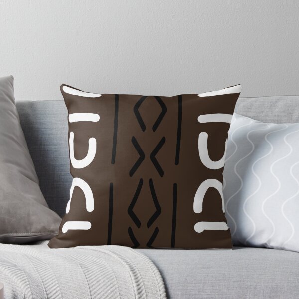 Item preview, Geometric Bogolan Pattern – Earth-Colored Triangles designed and sold by Wolagno.