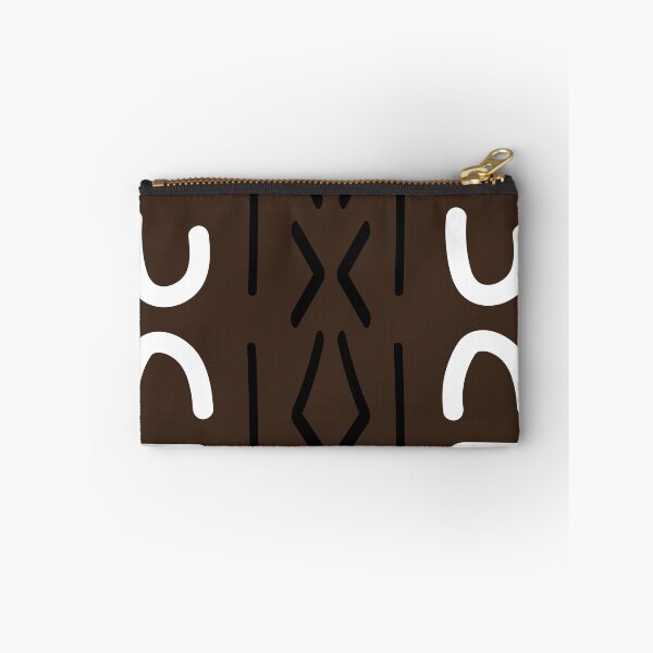 Item preview, Geometric Bogolan Pattern – Earth-Colored Triangles designed and sold by Wolagno.