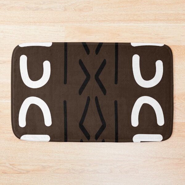 Item preview, Geometric Bogolan Pattern – Earth-Colored Triangles designed and sold by Wolagno.