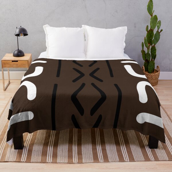 Item preview, Geometric Bogolan Pattern – Earth-Colored Triangles designed and sold by Wolagno.