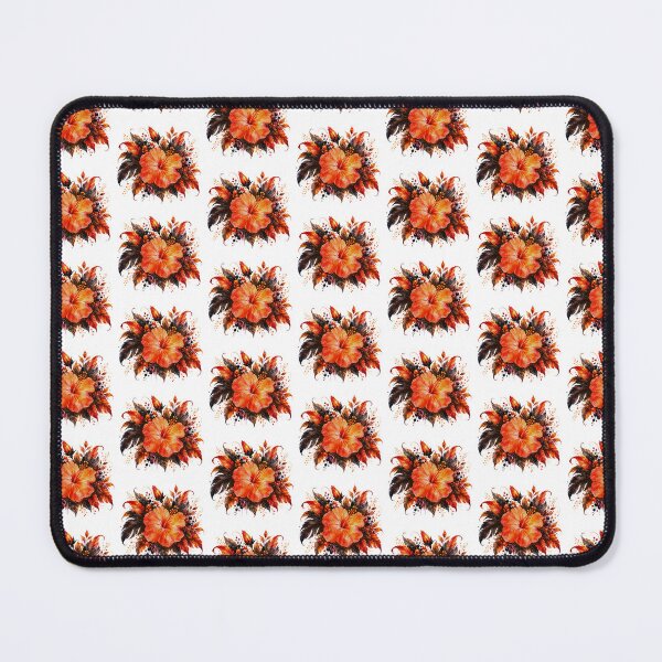 Item preview, Black & Orange Hibiscus | Halloween Tropical Watercolor | Dark Botanical Floral designed and sold by Nolmo.