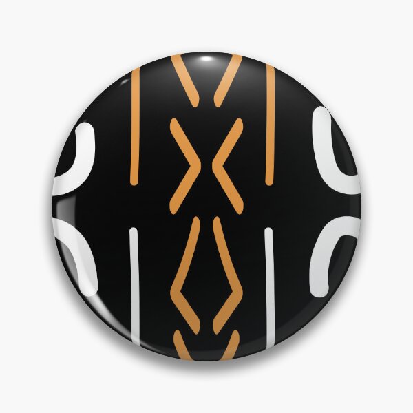Item preview, Geometric Bogolan Pattern – Earth-Colored Triangles designed and sold by Wolagno.