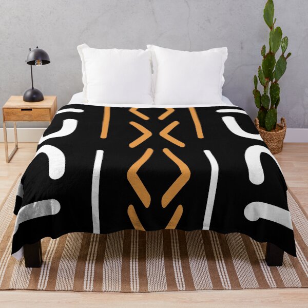 Item preview, Geometric Bogolan Pattern – Earth-Colored Triangles designed and sold by Wolagno.