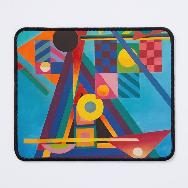 Item preview, Summer sailing in ocean blue geometric nautical maritime seascape painting print by Rolph Scarlett designed and sold by Jéanpaul Ferro.