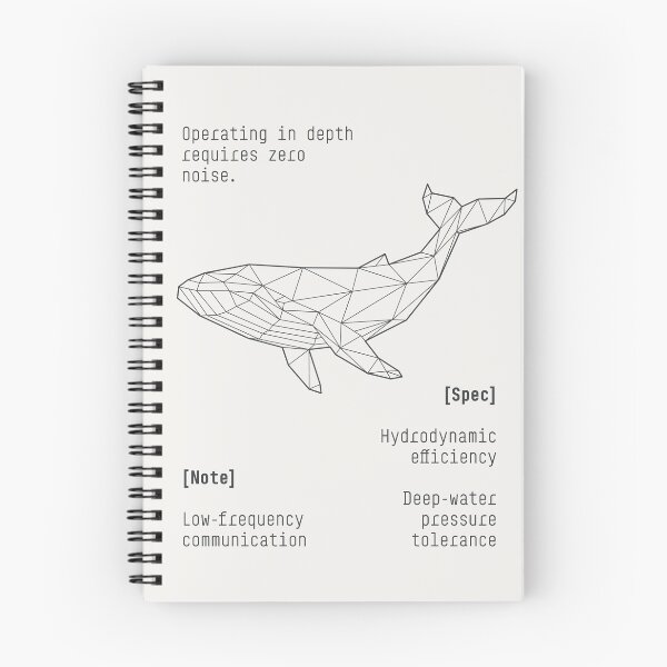Item preview, Whale Tech Spec Blueprint Zoo Series Poster designed and sold by drTerrens.
