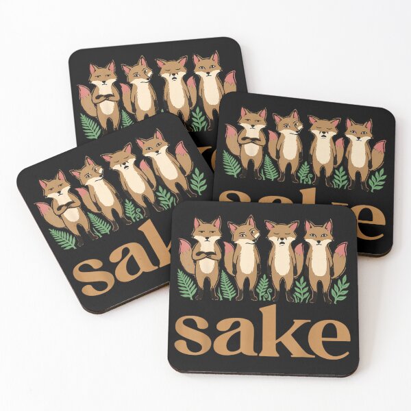 Item preview, Four Fox Sake designed and sold by Crookedorbit ⭐⭐⭐⭐⭐ .