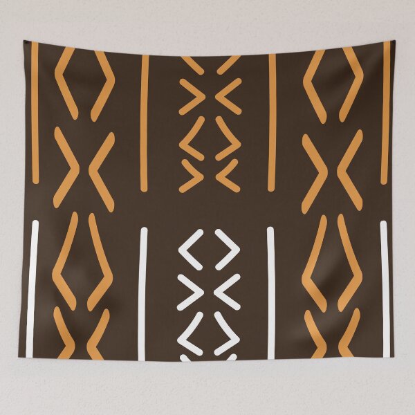 Item preview, Geometric Bogolan Pattern – Earth designed and sold by Wolagno.