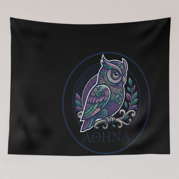 Item preview, Athena's Owl Greek Goddess Design designed and sold by sormangalway7.