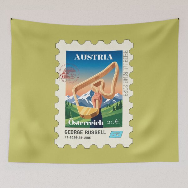 Item preview, F1 AUSTRIAN GP RED BULL RING 2026 Stamp - Winner George designed and sold by Pink Polar F1.