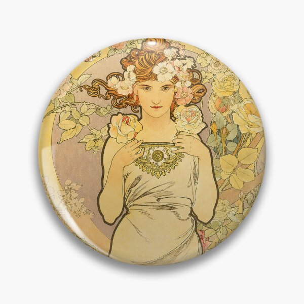 Item preview, Alphonse Mucha Flowers Rose designed and sold by maniacfitness.