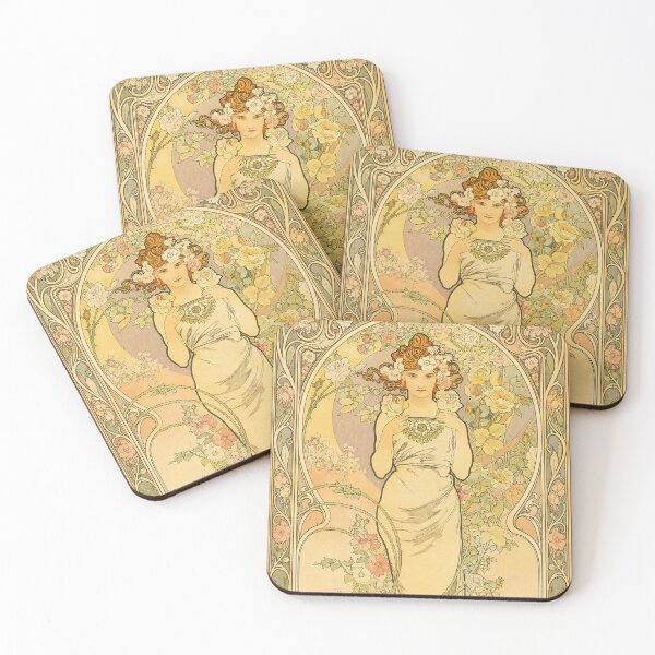 Item preview, Alphonse Mucha Flowers Rose designed and sold by maniacfitness.