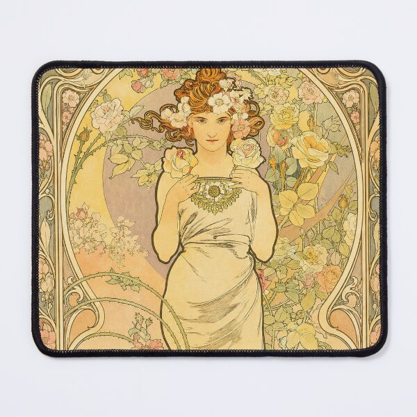 Item preview, Alphonse Mucha Flowers Rose designed and sold by maniacfitness.