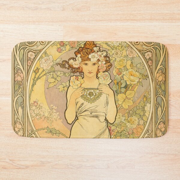 Item preview, Alphonse Mucha Flowers Rose designed and sold by maniacfitness.