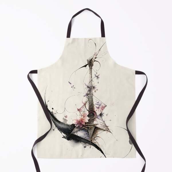 Item preview, Delicate origami guitar, ink style designed and sold by Marcu Ioachim.