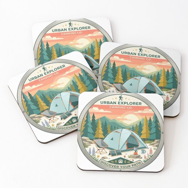 Item preview, Urban Explorer Camping Badge designed and sold by Salma.Store.