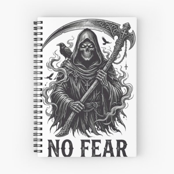 Item preview, No Fear Grim Reaper Gothic Skull designed and sold by Ghost Of Chill.