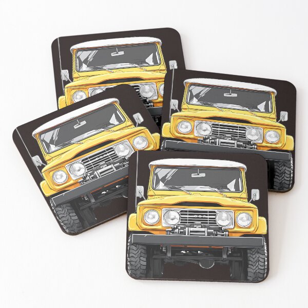 Item preview, Yellow Classic 4x4 Offroad Truck Front View designed and sold by Structure-Blue.