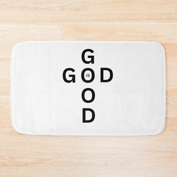 Item preview, God Is Good – Minimalist Faith Typography | Christian Cross Word Art designed and sold by Wesli.