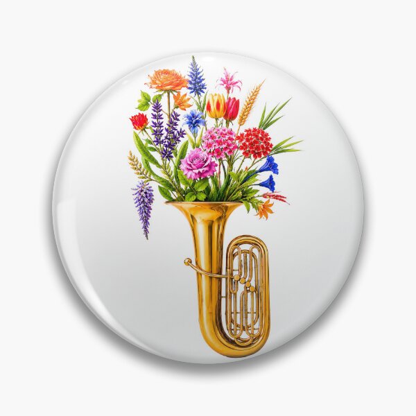Item preview, Tuba emitting floral notes designed and sold by ales-panz.