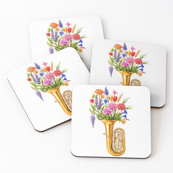 Item preview, Tuba emitting floral notes designed and sold by ales-panz.
