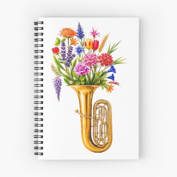 Item preview, Tuba emitting floral notes designed and sold by ales-panz.