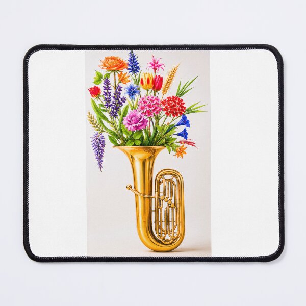 Item preview, Tuba emitting floral notes designed and sold by ales-panz.