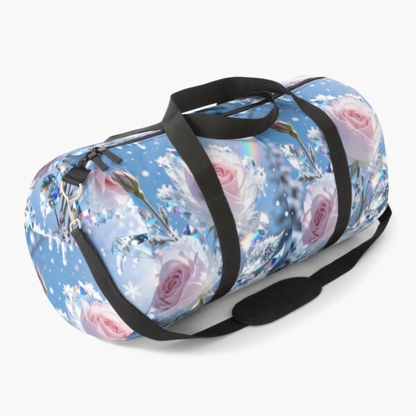 Item preview, Crystal Pink Roses in Winter Snow Rainbow designed and sold by LenNo9881.